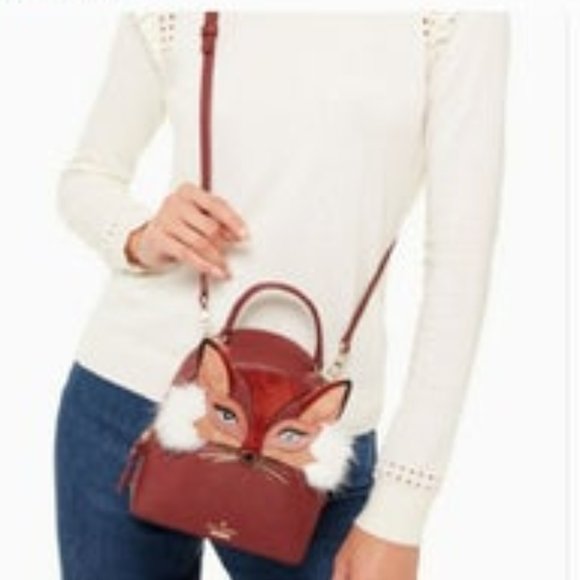 NWT 🦊 Kate Spade So Foxy Fox Binx Backpack - Picture 2 of 14